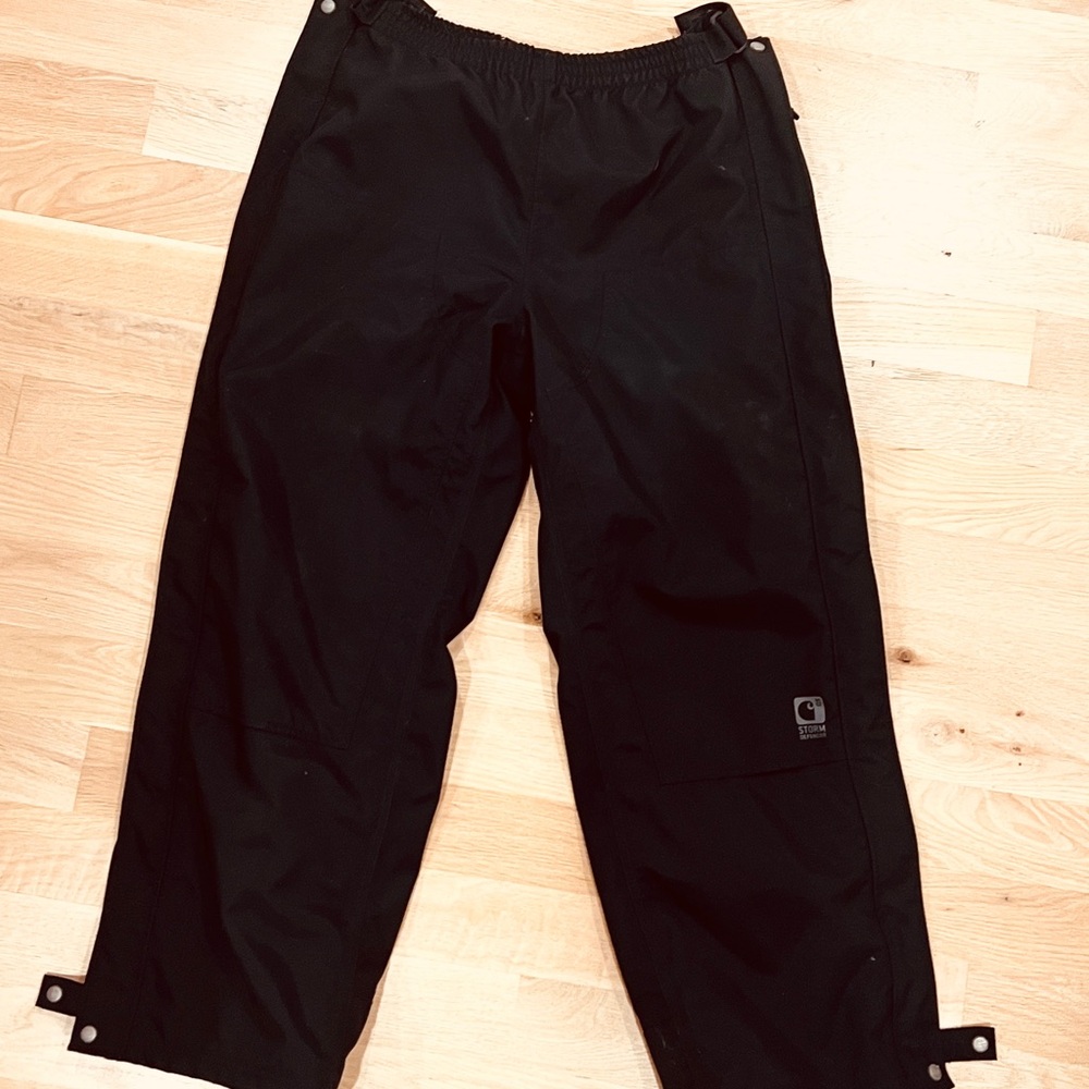 Carhartt Black Cargo Pants with Lightweight Fabric and Adjustable Fit